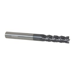 Accupro 12184985 5/16" Diam 4-Flute 40° Solid Carbide Square Roughing & Finishing End Mill 