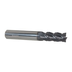 Accupro 12184986 3/8" Diam 4-Flute 40° Solid Carbide Square Roughing & Finishing End Mill 