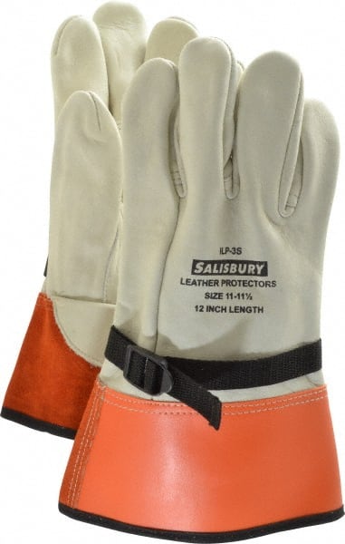 Salisbury by Honeywell ILP3S/11 Size 2XL (11), 12" Long, Cowhide Leather Protector 