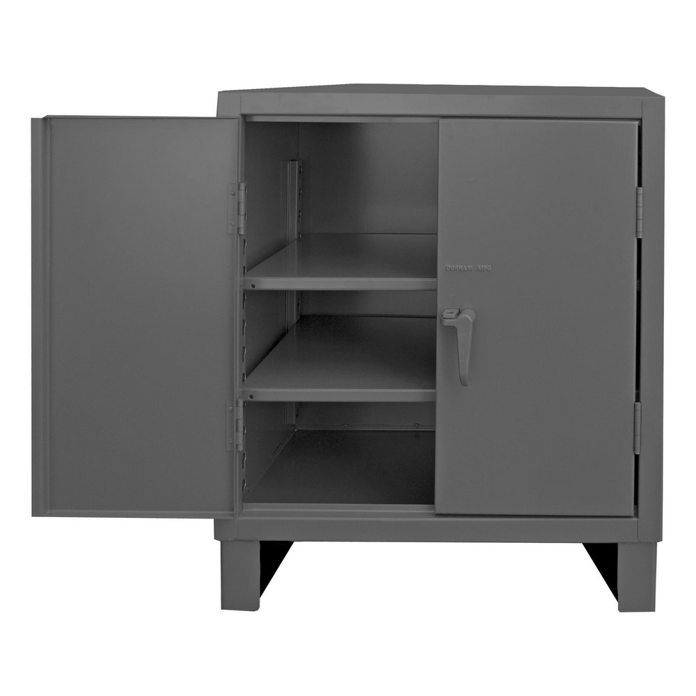 Durham 3700-2S-95 Locking Steel Storage Cabinet: 36" Wide, 24" Deep, 42" High Image