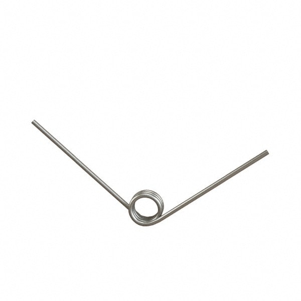 90° Deflection Angle, 0.315" OD, 0.035" Wire Diam, 3-1/4 Coils, Torsion Spring