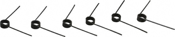 90° Deflection Angle, 1/2" OD, 0.059" Wire Diam, 4-1/4 Coils, Torsion Spring