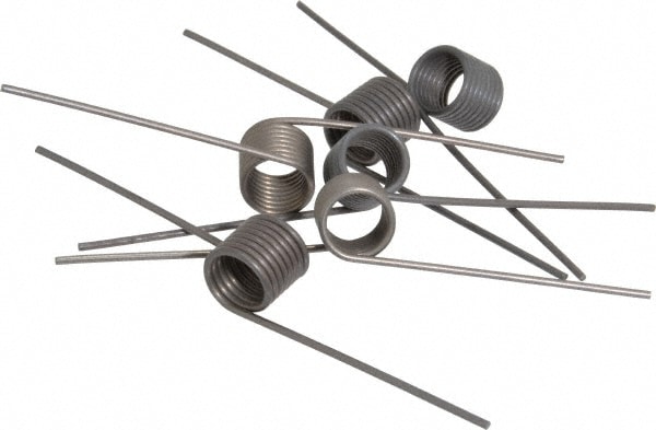 180° Deflection Angle, 0.526" OD, 0.059" Wire Diam, 7 Coils, Torsion Spring