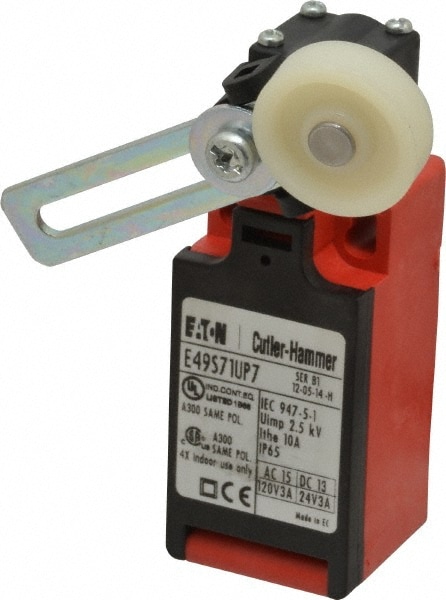 General Purpose Limit Switch: SPDT, NC, Roller Lever, Side