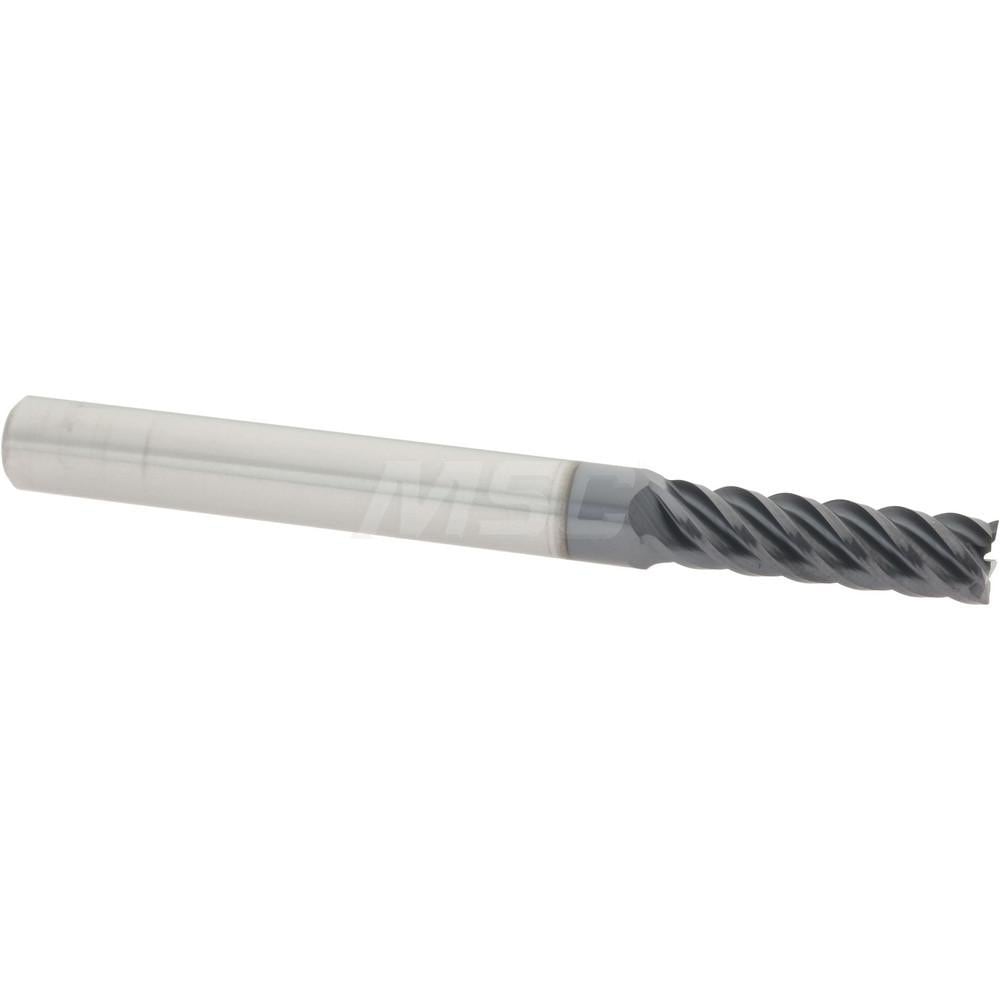 Square End Mill: 7/32" Dia, 3/4" LOC, 5 Flutes, Solid Carbide