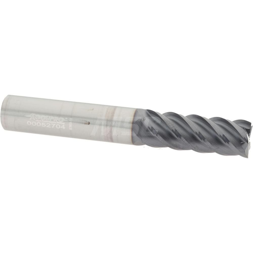 Accupro 5453750C11 Square End Mill: 3/8 Dia, 1 LOC, 3/8 Shank Dia, 2-1/2 OAL, 5 Flutes, Solid Carbide Image