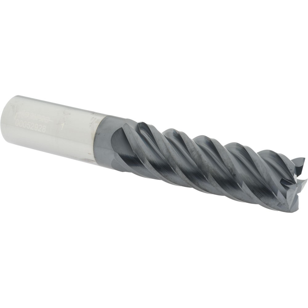 Accupro 12183838 Square End Mill: 1 Dia, 3-1/4 LOC, 1 Shank Dia, 6 OAL, 5 Flutes, Solid Carbide Image