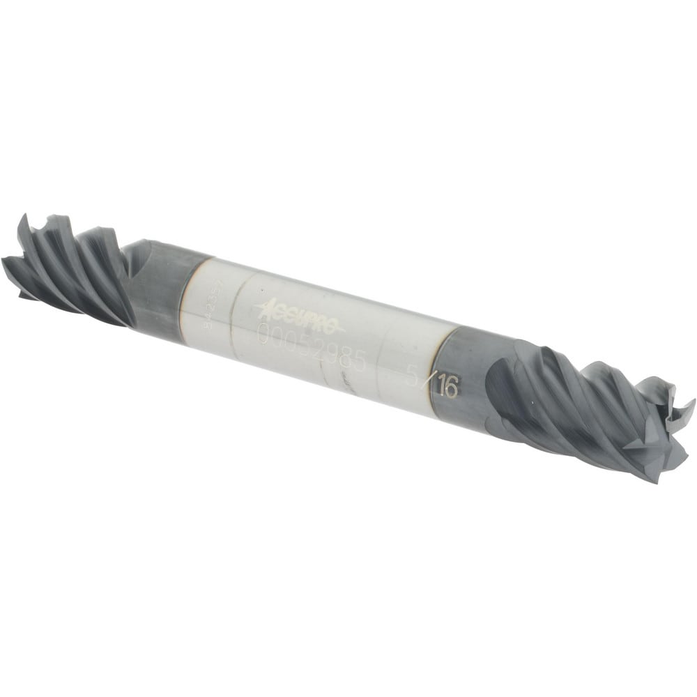 Accupro 12185261 Square End Mill: 5/16 Dia, 7/16 LOC, 5/16 Shank Dia, 2-1/2 OAL, 5 Flutes, Solid Carbide Image