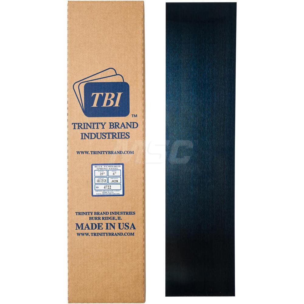 6" Wide x 25" Long x 0.01" Thick, Spring Steel Sheet