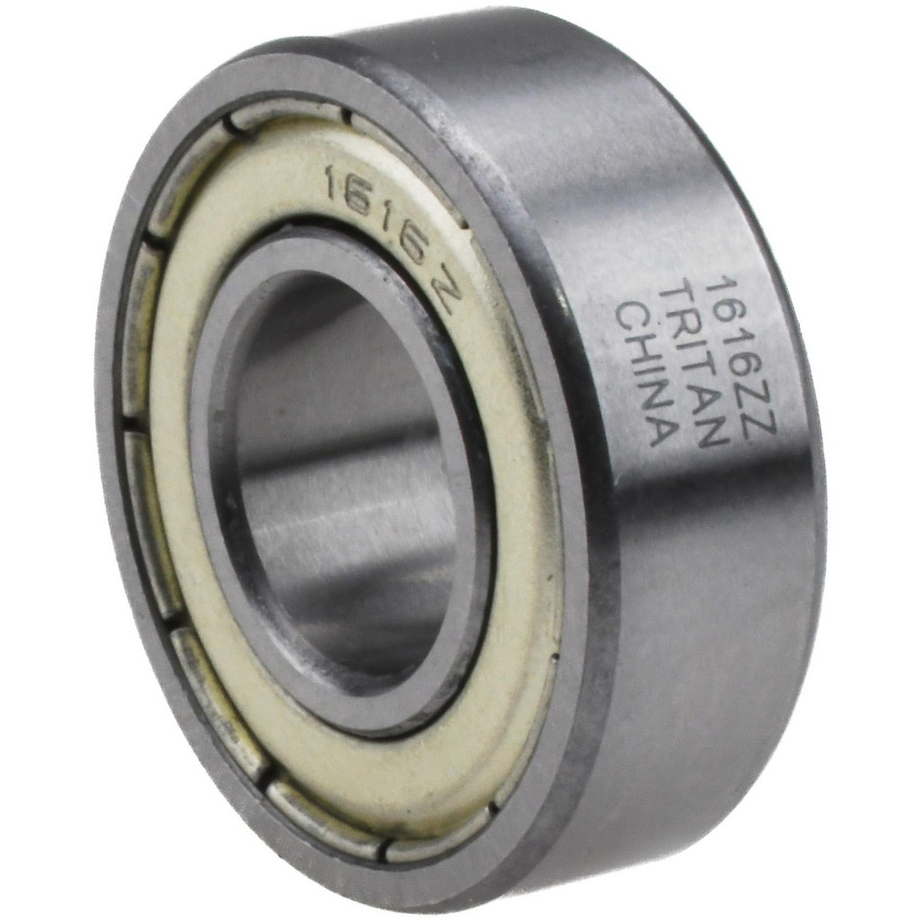 Deep Groove Radial Ball Bearing, 1616 Industry Number, Double Shielded Closure, 1/2 in Bore Dia, Alloy Steel