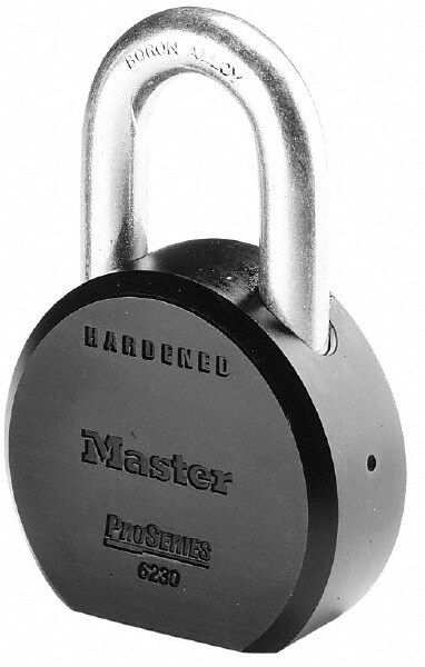 Padlock: Solid Steel, 2-1/2" Wide