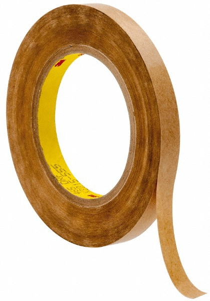 Adhesive Transfer Tape: 1/2" Wide, 60 yd - Paper Liner, 2 mil Thick, Series 465