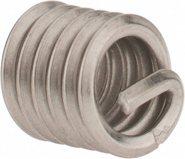 Helical Insert, 3/8-24 UNF, 0.375 Inch Long, 304 Stainless Steel – Pack Of 10 For Metal Thread Repair
