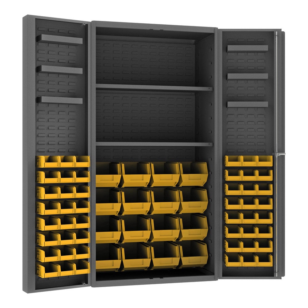 Durham DC36-642S6DS-95 Bin Steel Storage Cabinet: 36" Wide, 24" Deep, 72" High Image