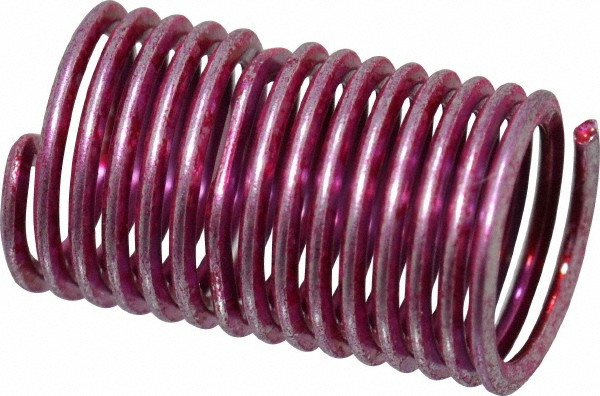 Heli-Coil Screw-Locking Insert: Grade 304 Stainless Steel, 1/4-28, 2-1/2D - 0.6250" OAL, Tanged, Bright Finish | 100-Pack | Part #A3591-4CN625