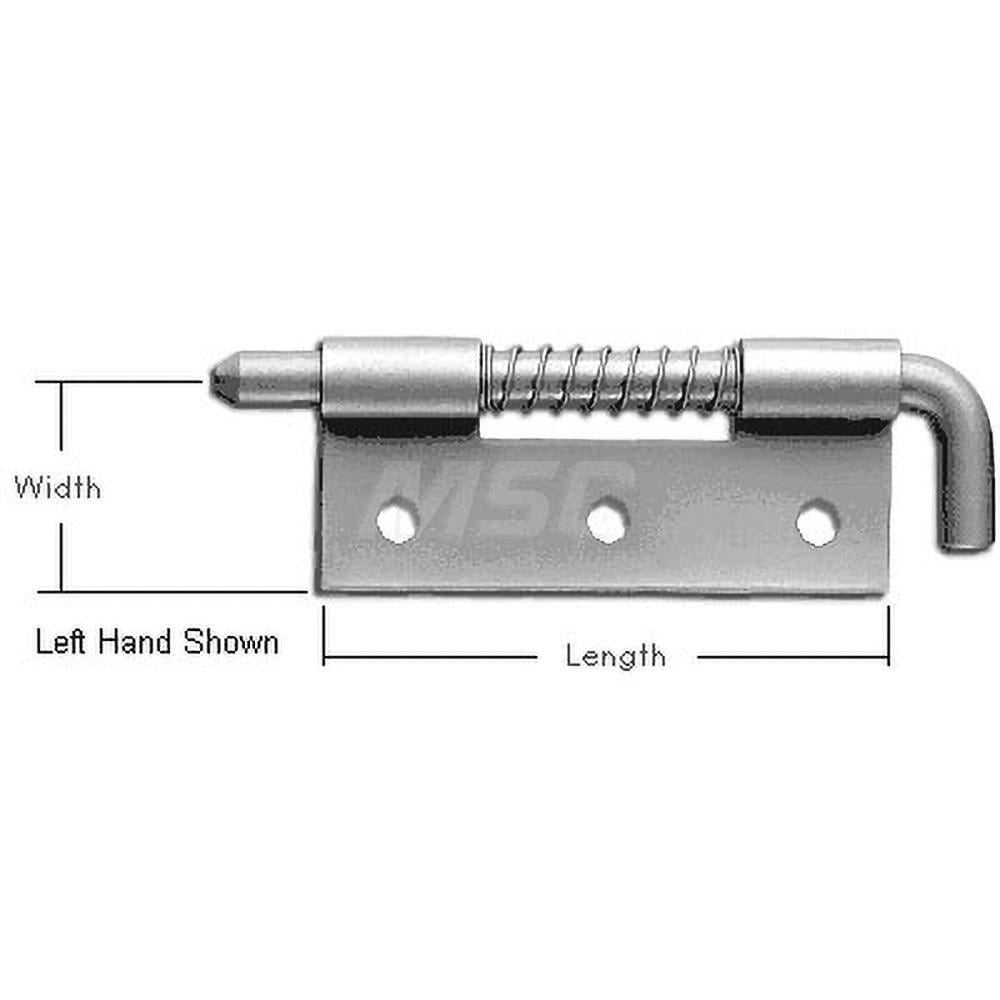 Guden - 1" Wide X 1/16" Thick, Hinge - 00067819 - MSC Industrial Supply