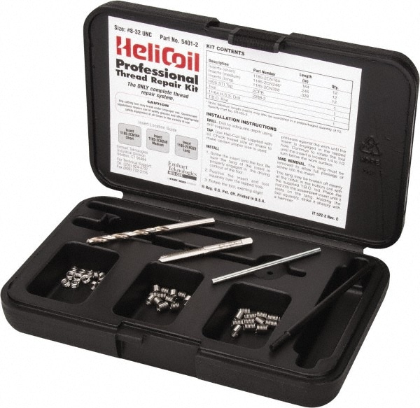 Heli-Coil 5401-2 Thread Repair Kit: Threaded Insert 