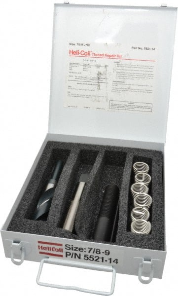 Recoil 5/8-11 UNC SS Master Thread Repair Kit Helicoil 33106 Alcoa INCLUDES BIT! 