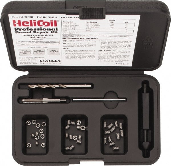 HeliCoil 10-32 x .380 inch Thread Repair Inserts Qty 25 