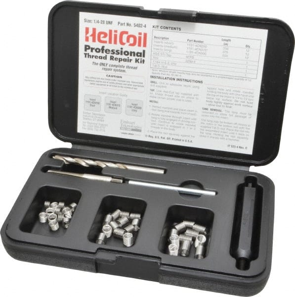 Heli-Coil 5402-4 Thread Repair Kit: Threaded Insert 