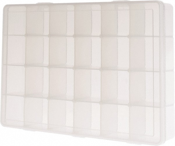 Durham - Adjustable Compartment Clear Small Parts Compartment Box 