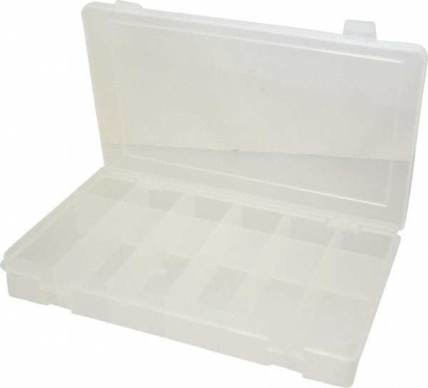 Durham - 12 Compartment Clear Small Parts Compartment Box - 00068262 ...