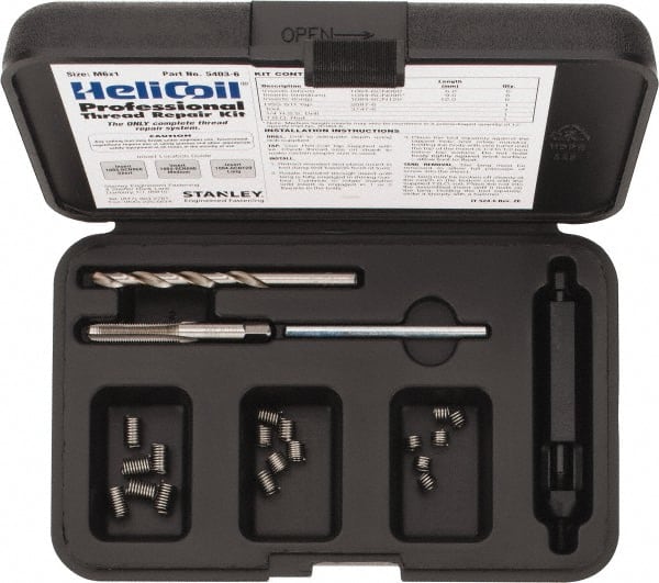 Heli-Coil 5403-6 Thread Repair Kit: Threaded Insert 