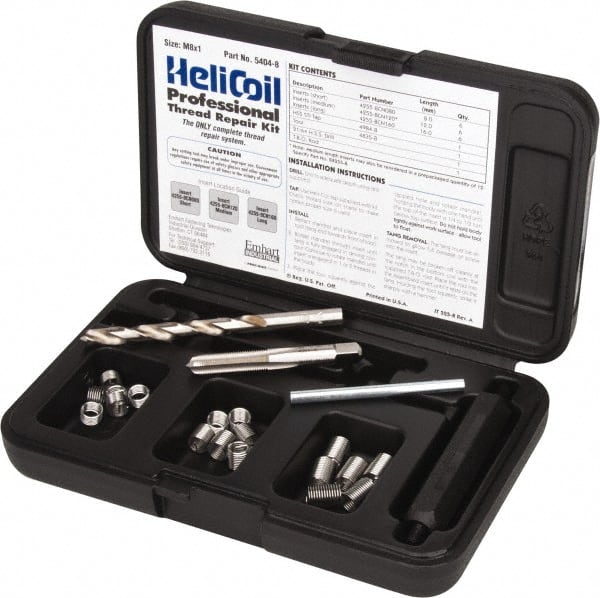 Heli-Coil 5404-8 Thread Repair Kit: Threaded Insert 