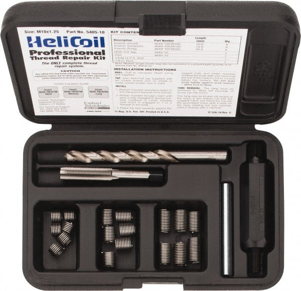 all lengths Fits Helicoil M6 x 1.0 V-Coil Wire Thread Repair Inserts 10PK
