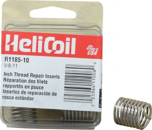 Stainless Steel Helicoil Thread Insert 5/8-11 x 2 Diameter Qty-25 