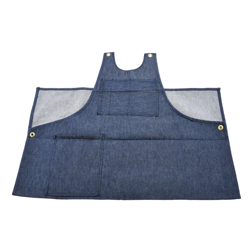 Disposable Bib Apron: Denim Blue