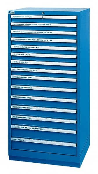 Lista 14 Drawer 398 Compartment Blue Steel Tool Crib Storage