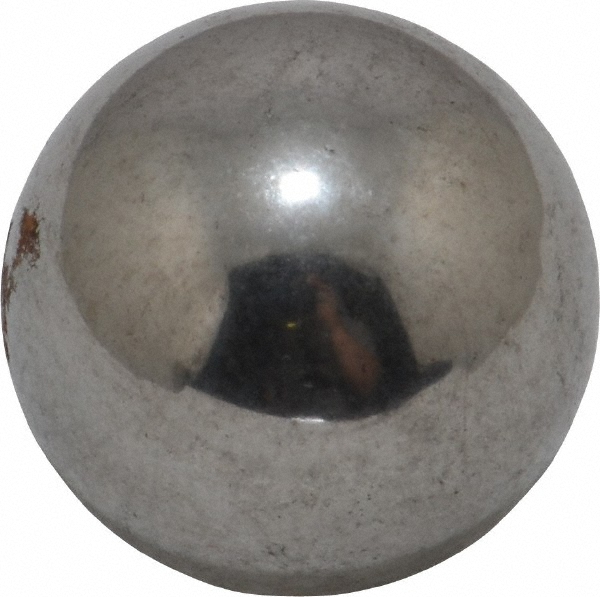 1" Dia, Grade 1,000, Carbon Steel Ball - 60 to 67 C M.N. Hardness, 0.005" Dia Deviation, 0.001000" Sphericity