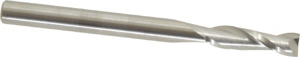 Square End Mill: 1/8'' Dia, 7/16'' LOC, 1/8'' Shank Dia, 1-1/2'' OAL, 2 Flutes, Solid Carbide