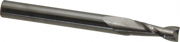 Square End Mill: 7/32'' Dia, 5/8'' LOC, 1/4'' Shank Dia, 2-1/2'' OAL, 2 Flutes, Solid Carbide