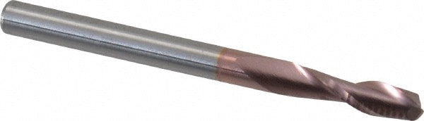Square End Mill: 1/8'' Dia, 7/16'' LOC, 1/8'' Shank Dia, 1-1/2'' OAL, 2 Flutes, Solid Carbide