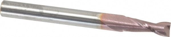 SGS 35305 Square End Mill: 7/32 Dia, 5/8 LOC, 1/4 Shank Dia, 2-1/2 OAL, 2 Flutes, Solid Carbide Image