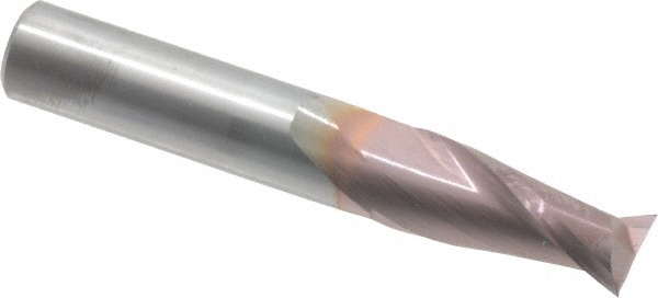 SGS 35310 Square End Mill: 7/16 Dia, 1 LOC, 7/16 Shank Dia, 2-3/4 OAL, 2 Flutes, Solid Carbide Image