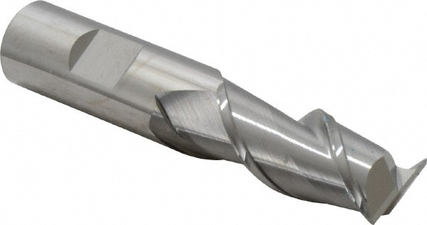 SGS 34525 Square End Mill: 3/4 Dia, 1-5/8 LOC, 3/4 Shank Dia, 3-7/8 OAL, 2 Flutes, Solid Carbide Image