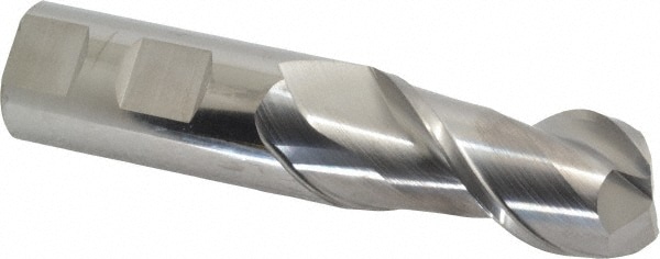 SGS 34531 Square End Mill: 1 Dia, 2 LOC, 1 Shank Dia, 4-1/2 OAL, 2 Flutes, Solid Carbide Image