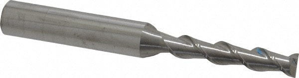 SGS 32034 Square End Mill: 1/4 Dia, 1-1/4 LOC, 3/8 Shank Dia, 3-1/16 OAL, 2 Flutes, Solid Carbide Image