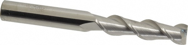 SGS 32038 Square End Mill: 3/8 Dia, 1-1/2 LOC, 3/8 Shank Dia, 3-1/4 OAL, 2 Flutes, Solid Carbide Image