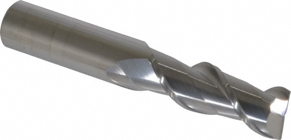 SGS 32043 Square End Mill: 5/8 Dia, 1-5/8 LOC, 5/8 Shank Dia, 3-3/4 OAL, 2 Flutes, Solid Carbide Image