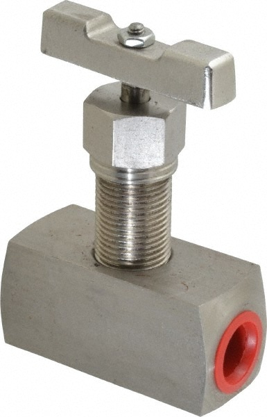 Value Collection NVA3021 Needle Valve: Straight, 1/2" Pipe, Stainless Steel Body Image