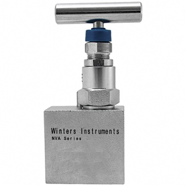 Value Collection NVA9020 Needle Valve: Angled, 1/4" Pipe, Stainless Steel Body Image