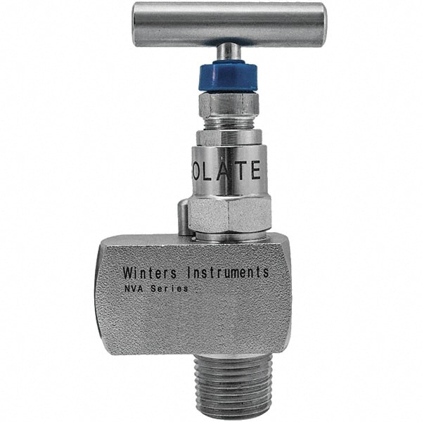 Value Collection NVA9021 Needle Valve: Angled, 1/2" Pipe, Stainless Steel Body Image