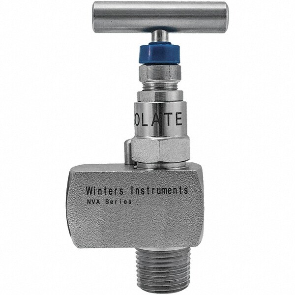 1/2" Pipe, Angled Hard Seat Needle Valve
