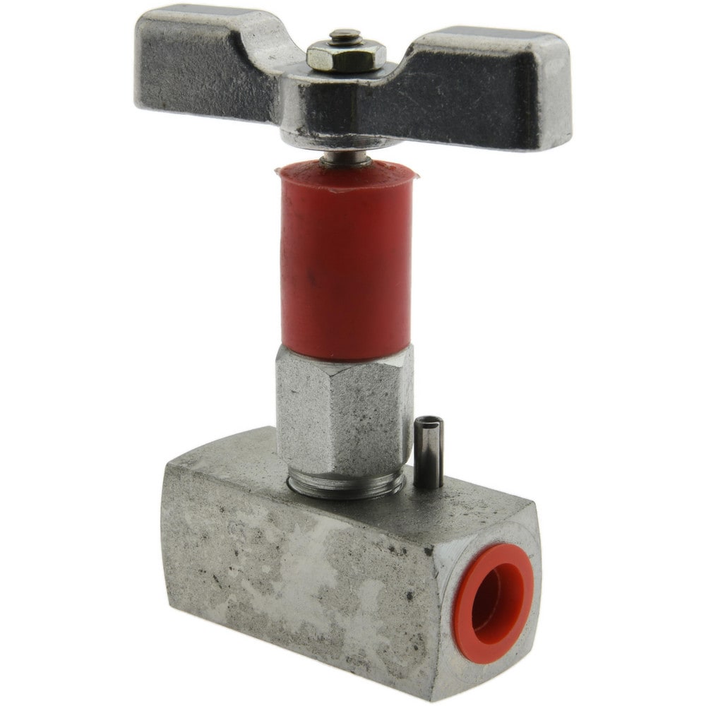 Needle Valve: Straight, 1/4" Pipe, Alloy Body