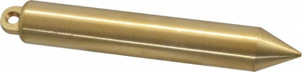 6-3/4 Inch Long, 1 Inch Diameter Brass Plumb Bob