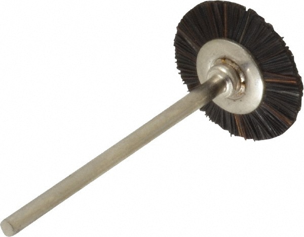 Wheel Brush: 3/4" Wheel Dia, Crimped